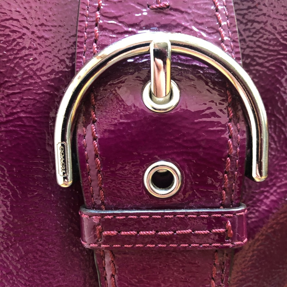 Coach Soho Purple Leather Shoulder Bag with original Hangtag - Picture 4 of 16